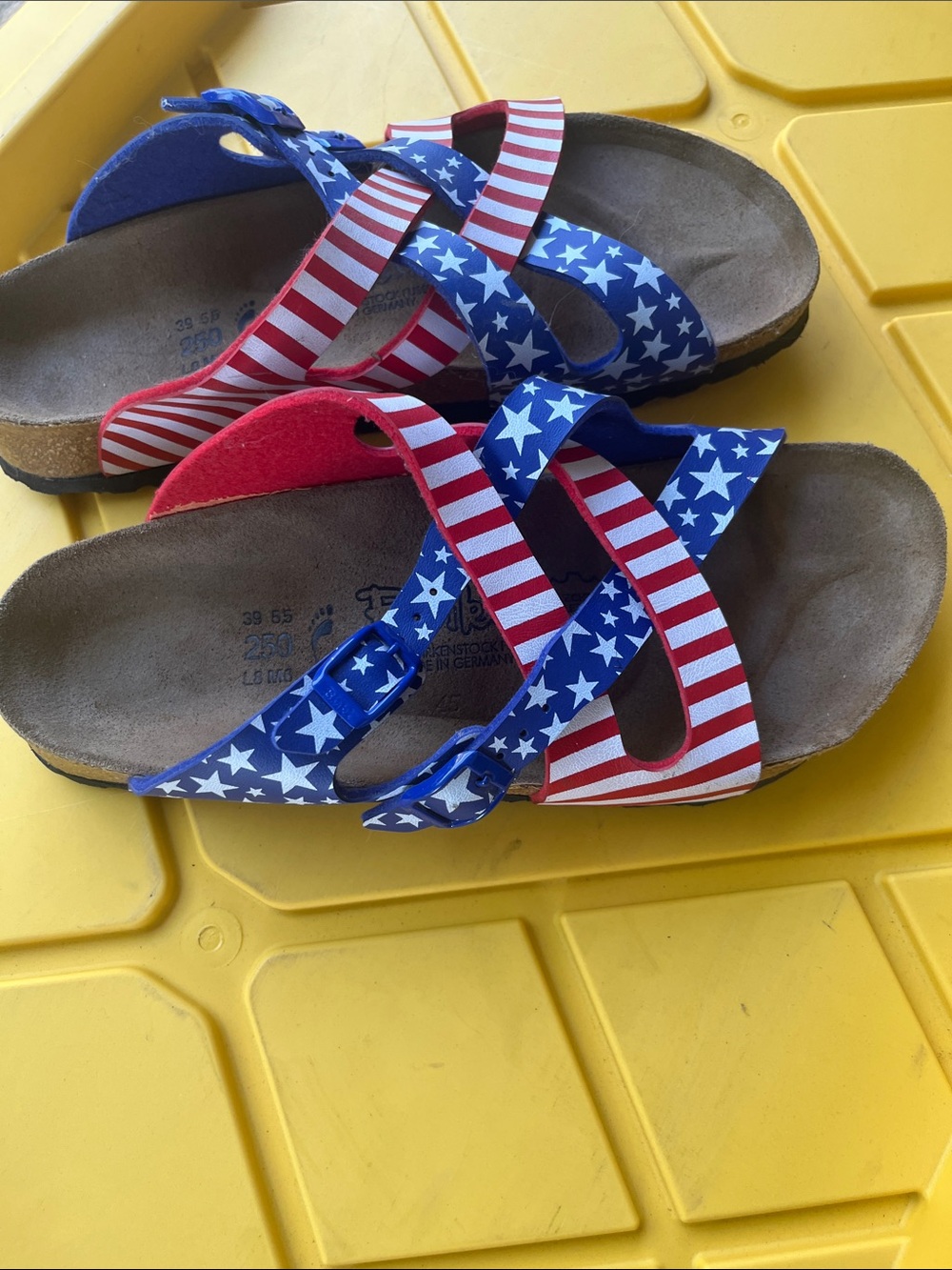 Women’s Birkenstock size  8 ' Star-Spangled Comfort Sandals - Red, White & Blue